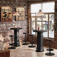 Ensemble de mobilier de restauration OEM ODM durable pour cuisine, cafétéria, café, bistrot, bar, restaurant commercial, table et chaises de salle à manger