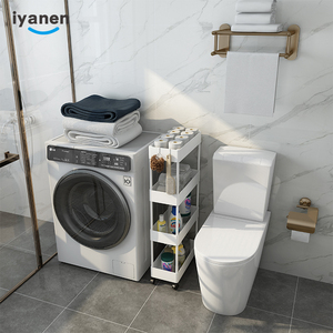 गुलाबी <span class=keywords><strong>3</strong></span> स्तरीय और <span class=keywords><strong>2</strong></span> स्तरीय वर्ग प्लास्टिक संभाल के बिना उपयोगिता मोबाइल रोलिंग गाड़ी सेवारत घर अलमारियों भंडारण रैक - Product Image 2