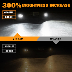 BRIEYES 880 881 H27 voiture LED ampoules 12V 30W 4000Lumen 6500K lumière blanche sans fil Non-polarité Installation facile phare antibrouillard - Product Image 4