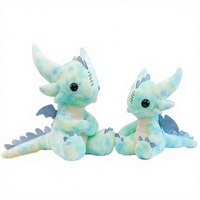 Peluche Dinosaure Noir de 35 cm, Super Douce, Coton PP, Cadeau de Mariage et d'Anniversaire pour Enfants