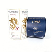 Etiquetas Adhesivas Personalizadas para Botellas de Vino, Whisky y Cerveza, con Textura Especial, para Uso Comercial, Venta al Por Mayor