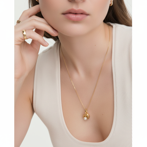 Colgantes Geométricos de Aleación Chapados en Oro con Circones, Diamantes y Perlas, Estilo Religioso y de Moda, Joyería Infantil, Marca Cheers Charm - Product Image 1