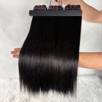 Extensions de cheveux humains vierges vietnamiens Super Double Drawn, bruts et non traités, couleur Bone Straight, en lots pour tissage, pour revendeurs