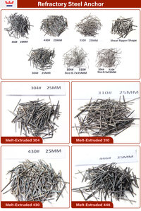 <span class=keywords><strong>310</strong></span> 446 Fibre d'acier réfractaire extrait à l'état fondu, tuyau en acier inoxydable résistant à la chaleur pour revêtement de four réfractaire et coulage réfractaire - Product Image 2