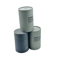 Boîte à parfum cylindrique en carton doré avec couvercle en carton, personnalisable selon les besoins