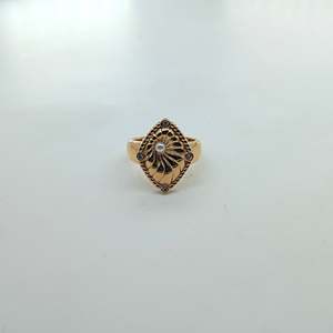 Fashion <b>Ring</b> 316L Stainless Steel PVD <b>Gold</b> Plating Sustainable Resistant Design For Women - Product Image 1