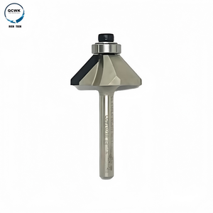 PCD 45 ° bevel Router bit-2 Flutes giảm giá cắt cho chế biến gỗ và bảng điều khiển cắt tỉa - Product Image 2