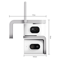 Premium Dual Lens 4G WiFi Camera 4MP HD IP67 Waterdichte Buitenbeveiligingscamera Nachtzicht AI Mensendetectie Volledige Kleur Nachtzicht