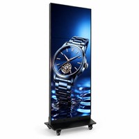 Цифровой LED-постер P2 для помещений, IP65, с анимацией и видео, напольный дисплей, управление через облачное приложение для розничных магазинов