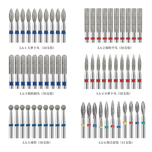 Set di 50 Punte Diamantate per Trapano per Unghie, Professionali per Manicure e Pedicure, per Rimozione Cuticole, Lucidatura e Levigatura - Product Image 4