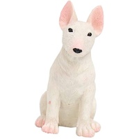Statue miniature de chien en résine, artisanat miniature, sculpture en résine, figurine de bull terrier
