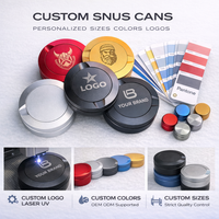 Boîte à snus portable multifonctionnelle en aluminium à 3 couches, porte-sachets de caféine, jetable, écologique et recyclable