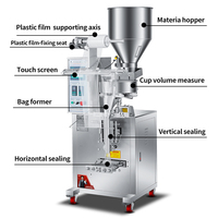 Machine de remplissage et d'emballage automatique à grande vitesse pour granulés en gobelets, vente chaude, mesure volumétrique de poudre et de papier