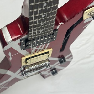 Guitarra Eléctrica Shark de Madera Maciza con Piezas Cromadas, <span class=keywords><strong>Marca</strong></span> <span class=keywords><strong>HH</strong></span>, You KnowEV. Envío Rápido: Mástil y Laterales de Arce, y Diapasón de Palisandro - Product Image 4