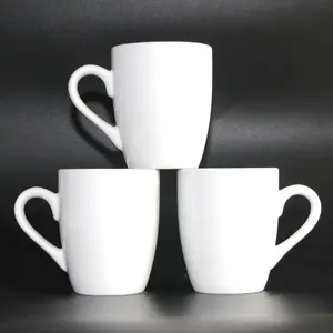 Фарфоровая керамическая кофейная кружка в комплекте, белые Дорожные Кружки, возможен логотип на заказ для 1 пользователя, Опп-пакет/цветная коробка, Классическая 10*8*5,5 см