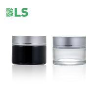 Pots cosmétiques mats personnalisés de 30g et 50g, emballages vides pour soins de la peau, pots en verre dépoli pour crème visage avec couvercle à vis - MOQ 10000 pièces
