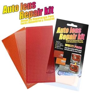 Kit de réparation de phares et feux arrière auto-adhésif en aluminium jaune pour fissures de feux de <span class=keywords><strong>voiture</strong></span>, ajustement universel - Product Image 1