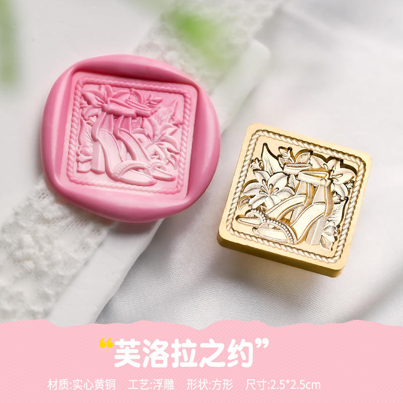 La Promesse de Flora (Relief carré, 2,5x2,5cm)