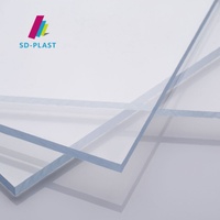 Feuille monolithique en polycarbonate PC solide UV, panneau de vitrage plat à fort impact, 1220x2440mm, épaisseur 2-20mm, feuille de polycarbonate MR5E