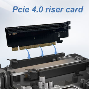 การ์ดอะแดปเตอร์4.0 PCI-E การ์ดขยายไรเซอร์4.0 90องศา - Product Image 3