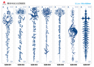 <span class=keywords><strong>Tatuajes</strong></span> Temporales Semipermanentes <span class=keywords><strong>para</strong></span> la Espalda, Resistentes al Agua y al Sudor, Duran 2 Semanas, Arte Corporal <span class=keywords><strong>para</strong></span> Chicas y Chicos - Product Image 4