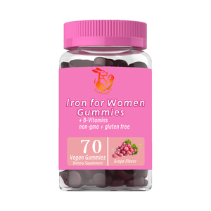 Gomitas de Hierro de Marca Propia para Mujeres con Vitamina B12 y Ácido Pantoténico, Mejoran la Función Cerebral, Suplementos Dietéticos Herbales - Product Image 1