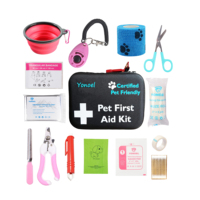 Trousse de premiers secours pour chien, kit d'urgence pour animaux de compagnie, accessoires pour les voyages en voiture, la chasse, la randonnée, le camping, avec mini pochette, maison, bureau, extérieur