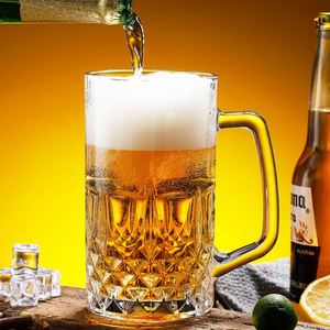 Vaso de Cerveza Comercial Hero Cup con Asa, Gran Capacidad, Vaso de Vino Grueso para Bebidas - Product Image 3