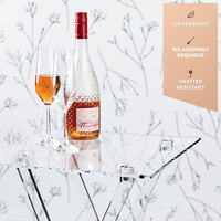 Ensemble de table pliable en lucite sur mesure Plateaux TV en acrylique transparent avec support