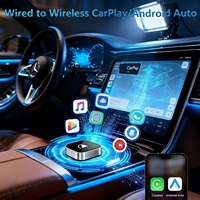 Adaptador Inalámbrico Mini USB para CarPlay y Android Auto, Plug and Play, para iPhone y Android