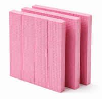 Panneau d'isolation en polystyrène expansé rose haute densité RS 35 kg/m3, résistant à l'humidité, ignifugé B1, conductivité thermique 0,028-0,032