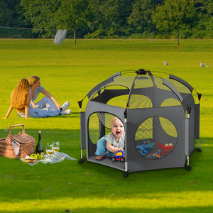 विशेष रूप से स्वामित्व वाले पेटेंट डिजाइन प्रोडिजी पोर्टेबल प्लेपेन फोल्डिंग बेबी टैंट हाउस वाटरप्रूफ बच्चों के लिए - Product Image 1