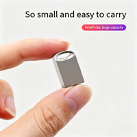 Mini clé USB en métal, clé USB haute vitesse, logo personnalisé, clé USB portable étanche pour le bureau/la voiture/les étudiants