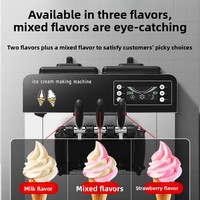 YCF Commerciële Mini Soft-Ijs Vendingautomaat Zilver RVS Flexibel Cafés Mobiele Restaurants Fruit Melk Gemaakt 1