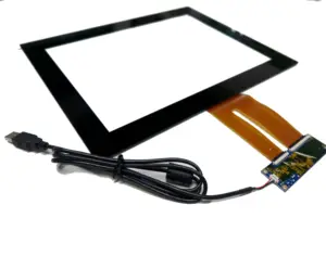 Benutzer definierte Größe PCAP-Touchscreen 15 "kapazitives Multi-Touch-USB-Touchscreen-Panel