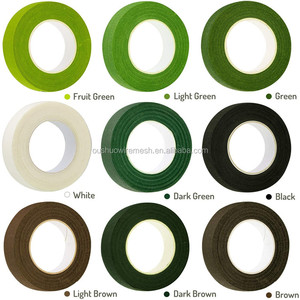 Suministros de material floral 1/2 pulgadas de ancho 30 yardas cinta floral para hacer flores - Product Image 6