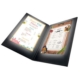 Menús LED al por mayor para restaurantes, menús iluminados con luz LED, libro de menús LED de 4 páginas tamaño A4 para restaurante, bar, club. - Product Image 2