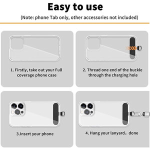 Özelleştirilebilir ayrılabilir sabit telefon kordon klip evrensel renkli kumaş Smartphone yama eklemek aksesuar rozet tutucu - Product Image 5
