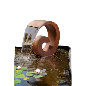 Indoor&outdoor Corten Steel Metal Water Fountain Mini Waterfall for Home Decor