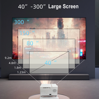 Projecteur portable Google GTV 4k YG628 Ultra 1080p 600ANSI Auto Focus Décodage Android Vidéoprojecteur 4k Projecteur 1080P 4k