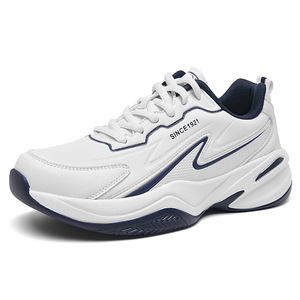 Chaussures de sport en cuir pour hommes, antidérapantes, grandes tailles, décontractées, pour la course, les voyages quotidiens et les trajets, vente en gros, en stock - Product Image 5