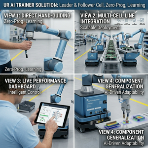 หุ่นยนต์ <span class=keywords><strong>UR</strong></span> แบบไม่ต้องเขียนโปรแกรม 6 แกน พร้อมโซลูชัน AI Trainer - Product Image 2