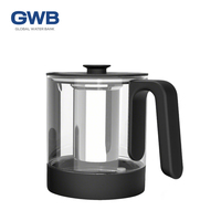 Machine à thé électrique instantanée GWB GC01 1000W en verre pour la maison, la voiture, l'hôtel, le bureau, garantie d'un an