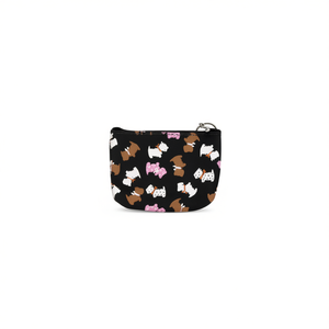 Portamonete Kingkow Bow West Highland Dog 11,5x9 cm Mini portafoglio con cerniera singola Cartoon compatto unisex - Product Image 2