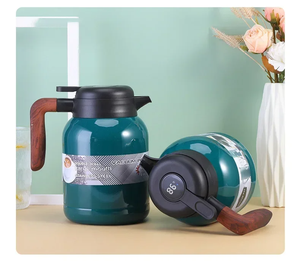 Bouteille isotherme grande capacité en acier inoxydable avec affichage de la température pour café, thé et eau - Product Image 6