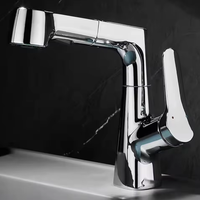 Robinet monocommande moderne gris en plastique, modèle à trou unique, le plus vendu de l'usine, avec capteur sans contact, en laiton et céramique, à débit contrôlé