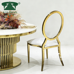 Gold Stainless Steel Frame clear Acrylic <b>Back</b> Fancy Banquet Wedding Chair Wedding - Product Image 4