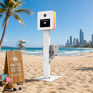 Photomaton Commercial Style <span class=keywords><strong>Disco</strong></span>, <span class=keywords><strong>Machine</strong></span> Interactive pour Selfies avec Imprimante Rapide et Appareil Photo Reflex Numérique pour Promotion d'Événements - Product Image 1