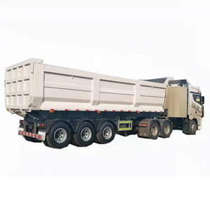 Remorque à <span class=keywords><strong>benne</strong></span> basculante 4 essieux 80 <span class=keywords><strong>tonnes</strong></span> la plus populaire à vendre - Product Image 1