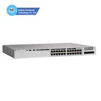 Saklar baru asli C9200-24P-E 24 Port saklar jaringan Poe 9200